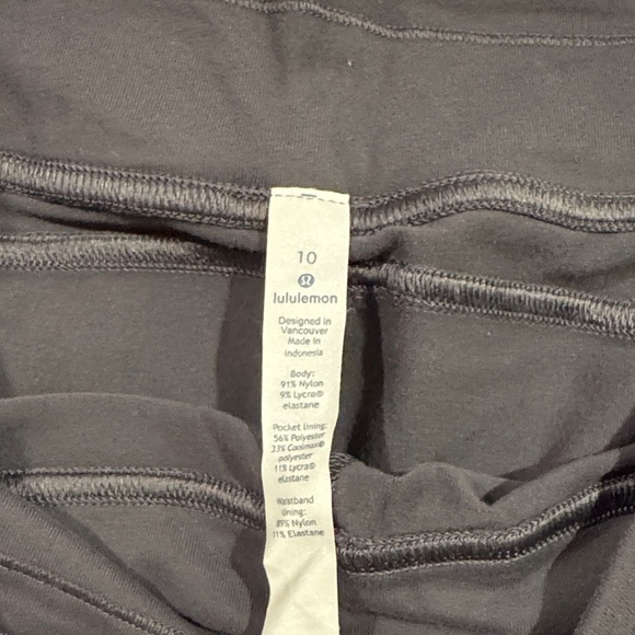 lululemon athletica Dark Charcoal Run on Jogger Sz 10 - Picture 2 of 5